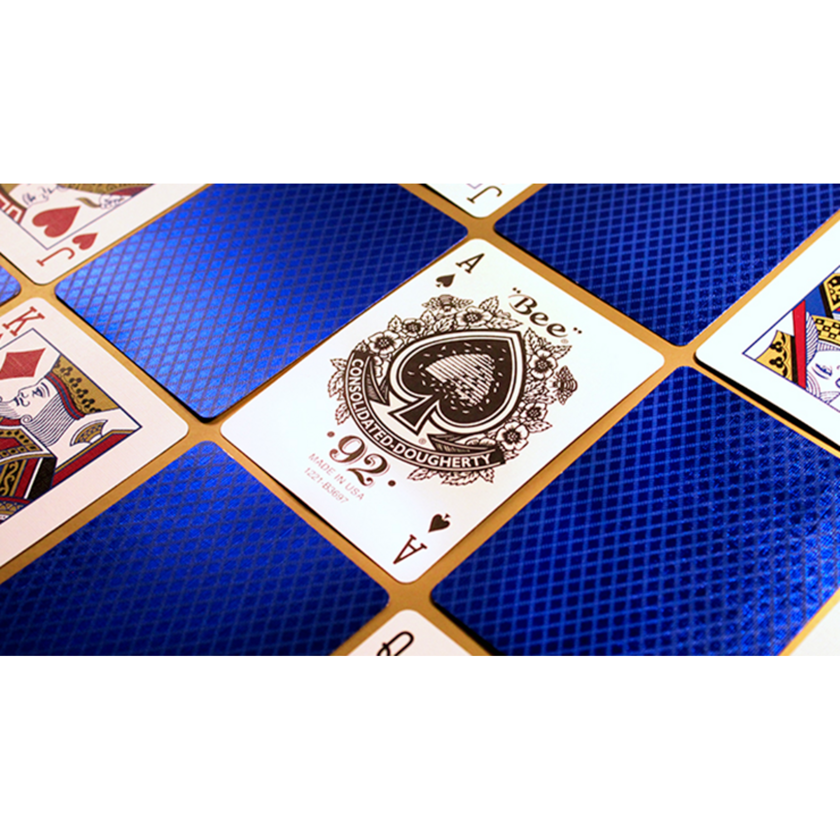 Bee Blue MetalLuxe Playing Cards by US Playing Card