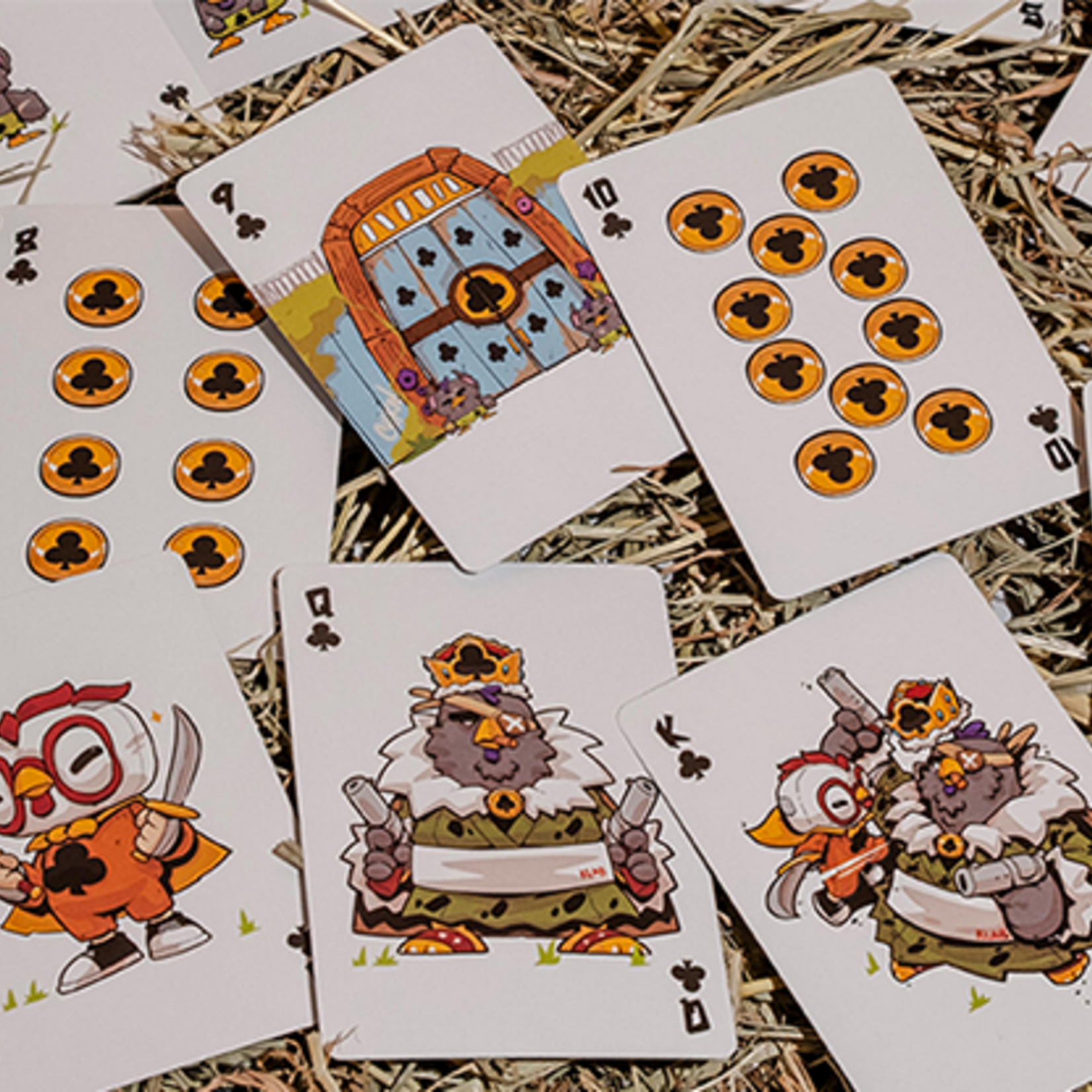 BICYCLE CHKNS & CROWNS PLAYING CARDS