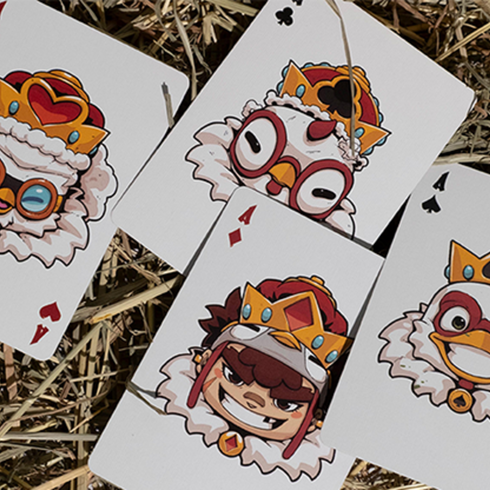 BICYCLE CHKNS & CROWNS PLAYING CARDS