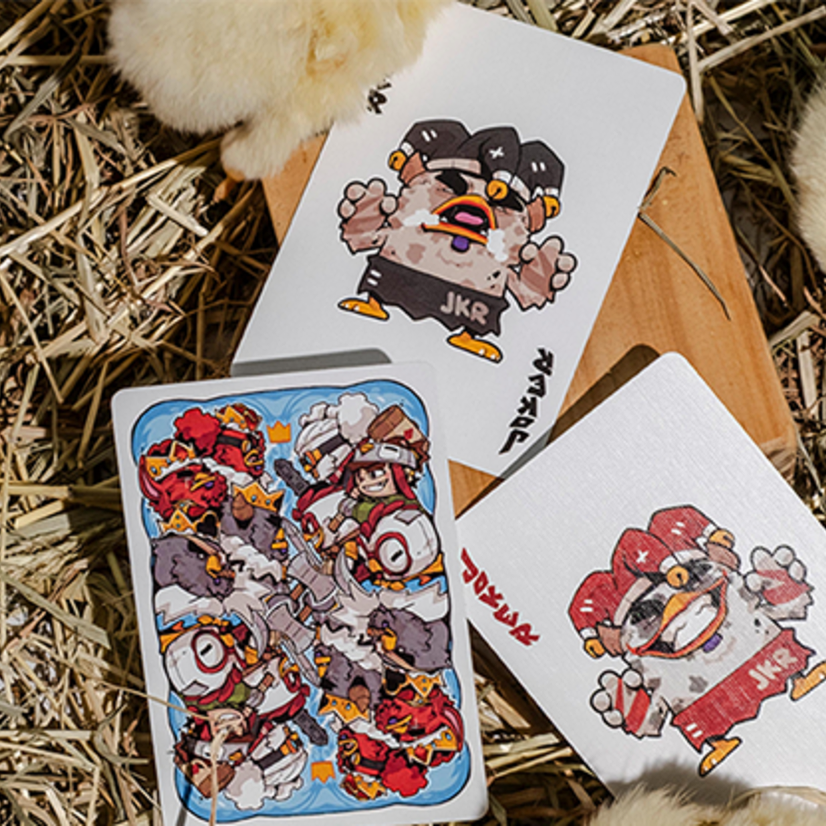 BICYCLE CHKNS & CROWNS PLAYING CARDS