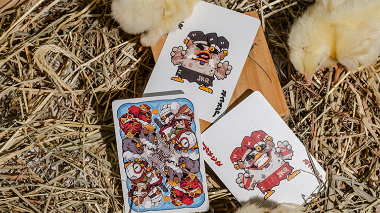 BICYCLE CHKNS & CROWNS PLAYING CARDS