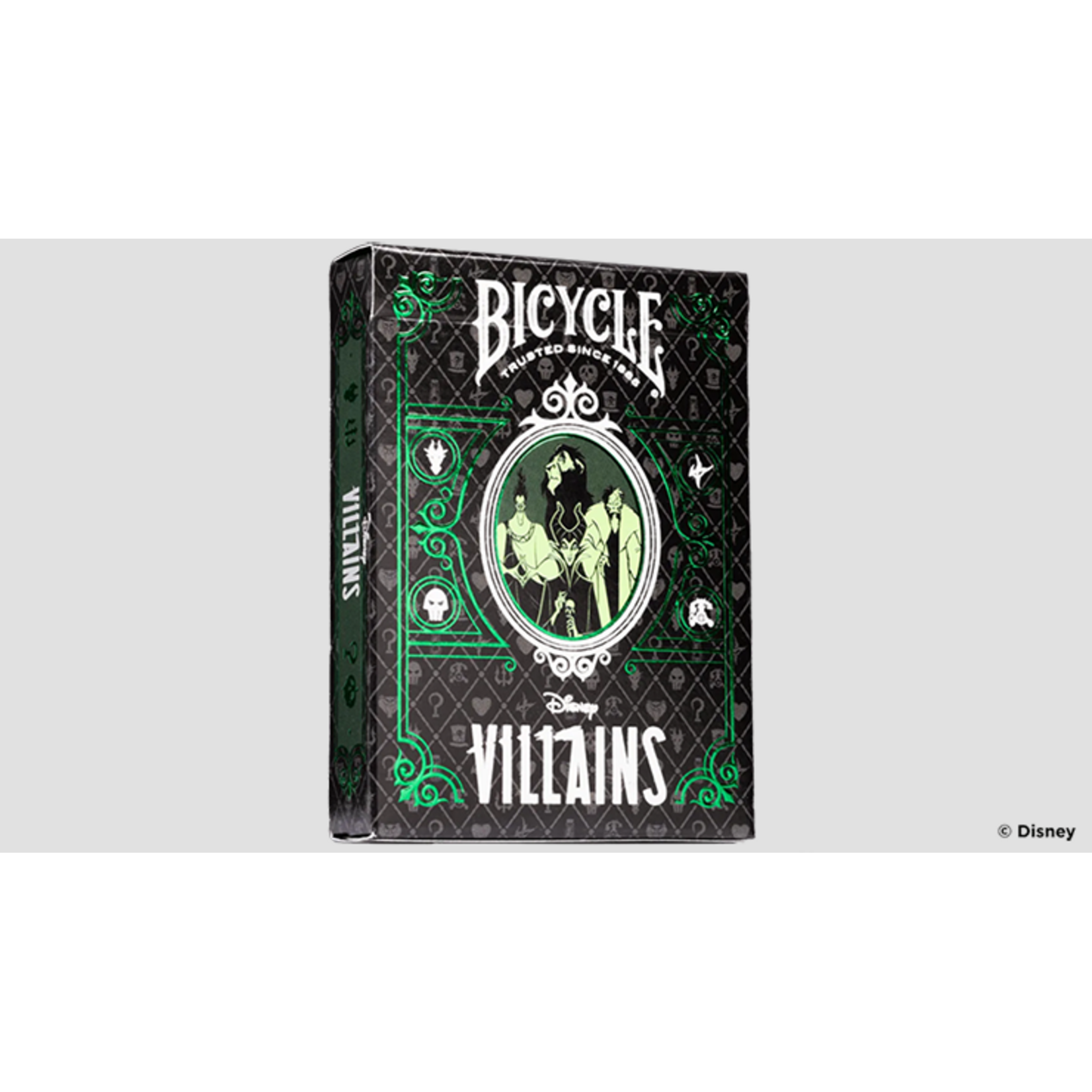 Bicycle Bicycle Disney Villains (Green) speelkaarten by US Playing Card Co.