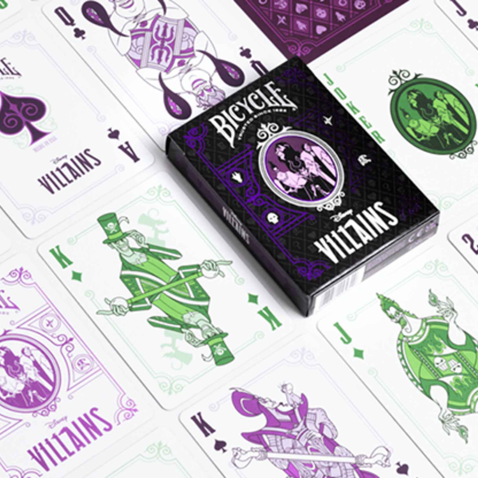 Bicycle Disney Villains (Purple) speelkaarten by US Playing Card Co.