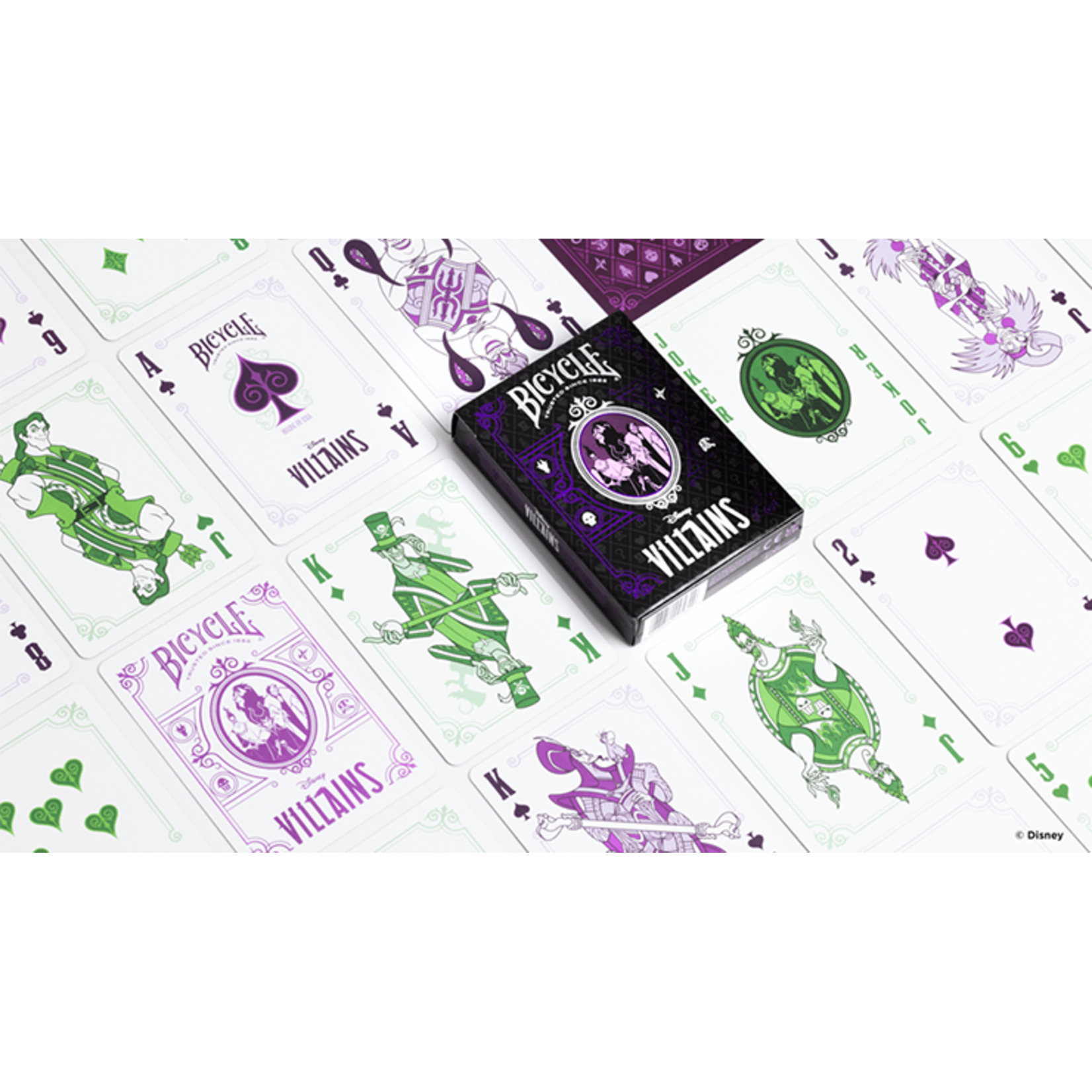 Bicycle Disney Villains (Purple) speelkaarten by US Playing Card Co.