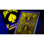Bicycle Bicycle Neon Rider Back Yellow-Starburst Deck Playing Cards