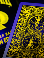 Bicycle Bicycle Neon Rider Back Yellow-Starburst Deck Playing Cards