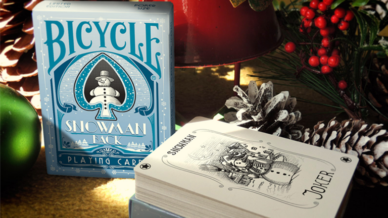 Bicycle Snowman (Blue) Speelkaarten
