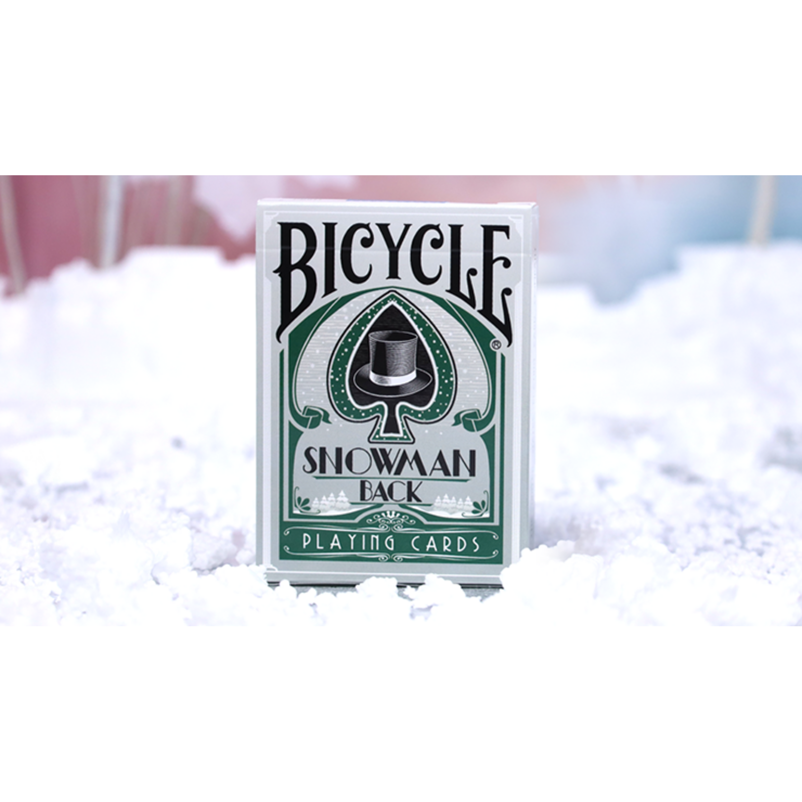 Bicycle Snowman (Groen) Playing Cards