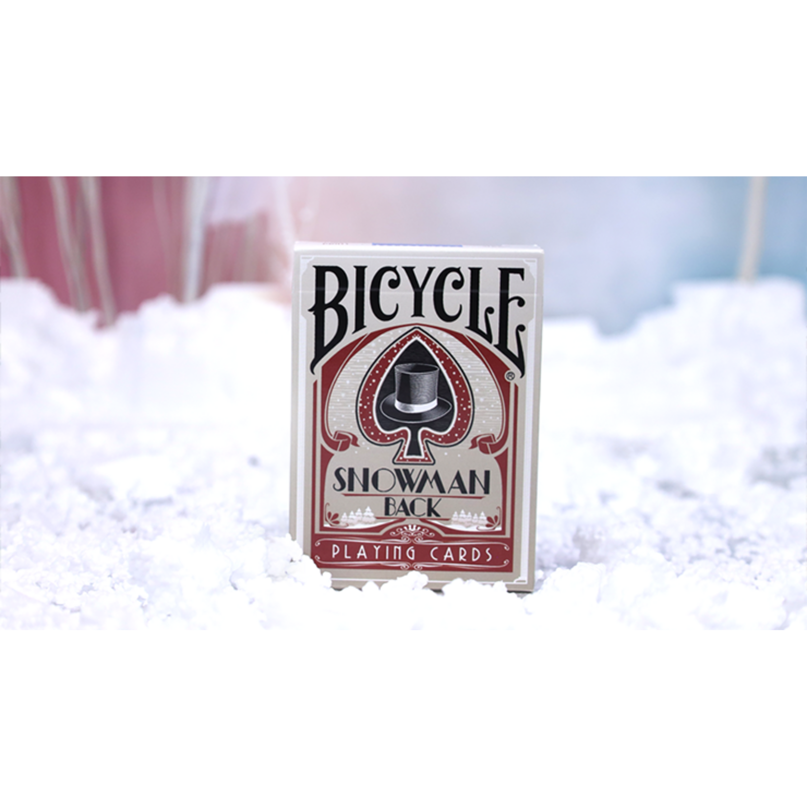 Bicycle Snowman (Rood) Playing Cards
