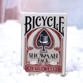 Bicycle Snowman (Rood) Playing Cards