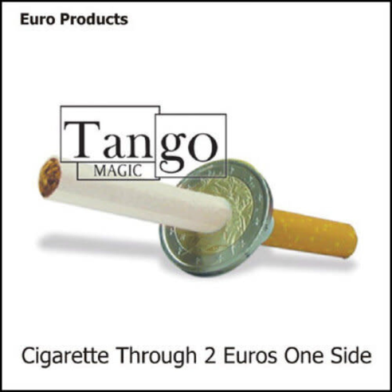 Cigarette Through coin 2 euro dubbel zijdig