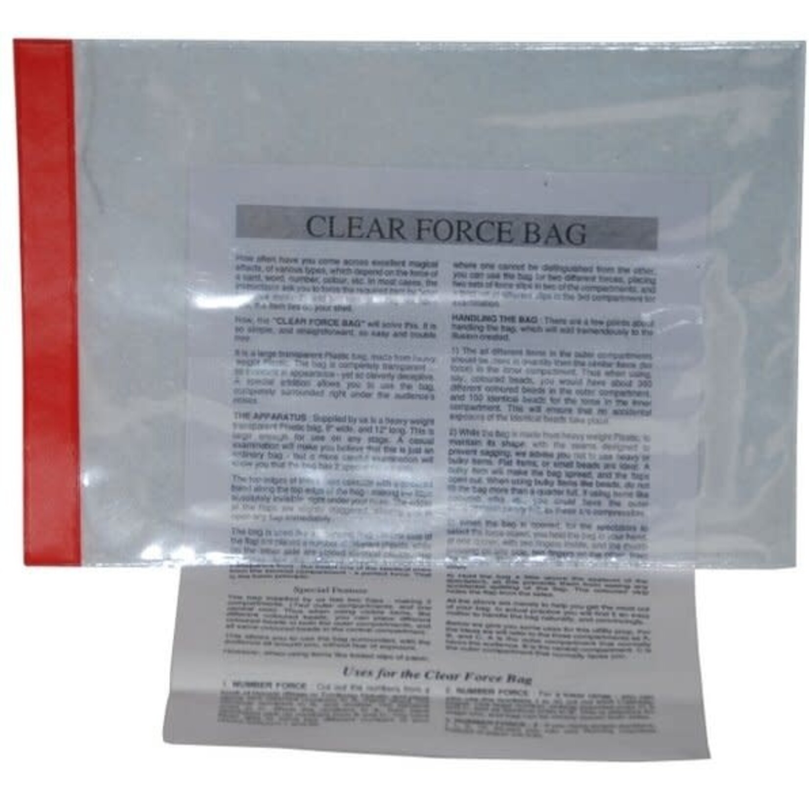Clear force bag