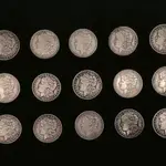 Exploded coins - Morgan Replica