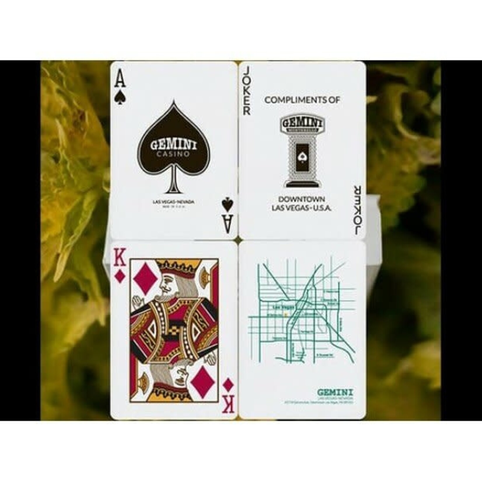 Gemini Casino Green Playing Cards