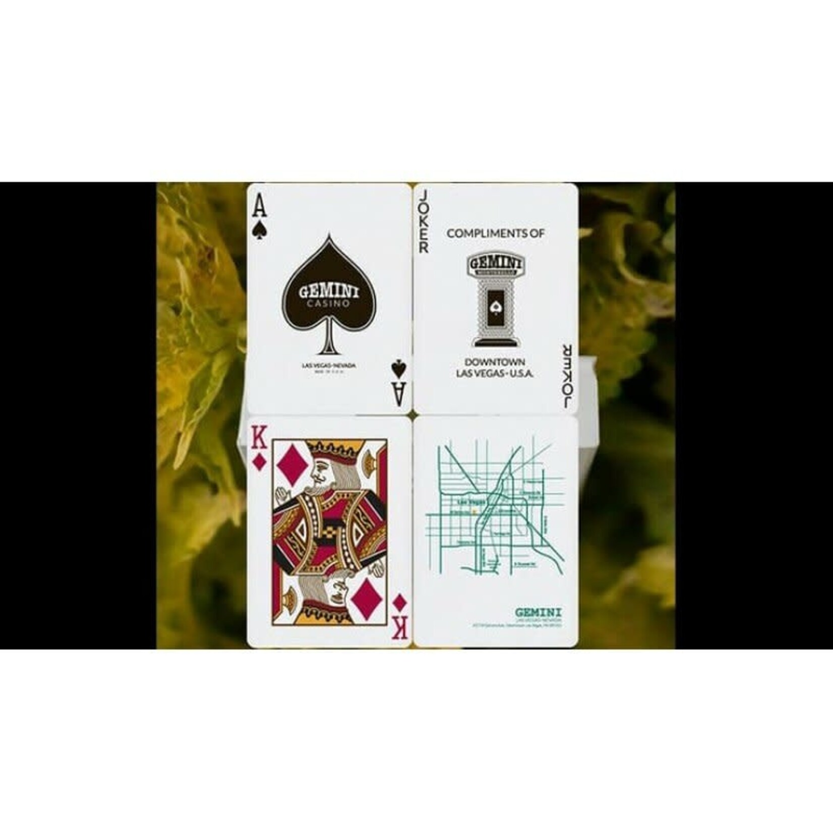 Gemini Casino Green Playing Cards
