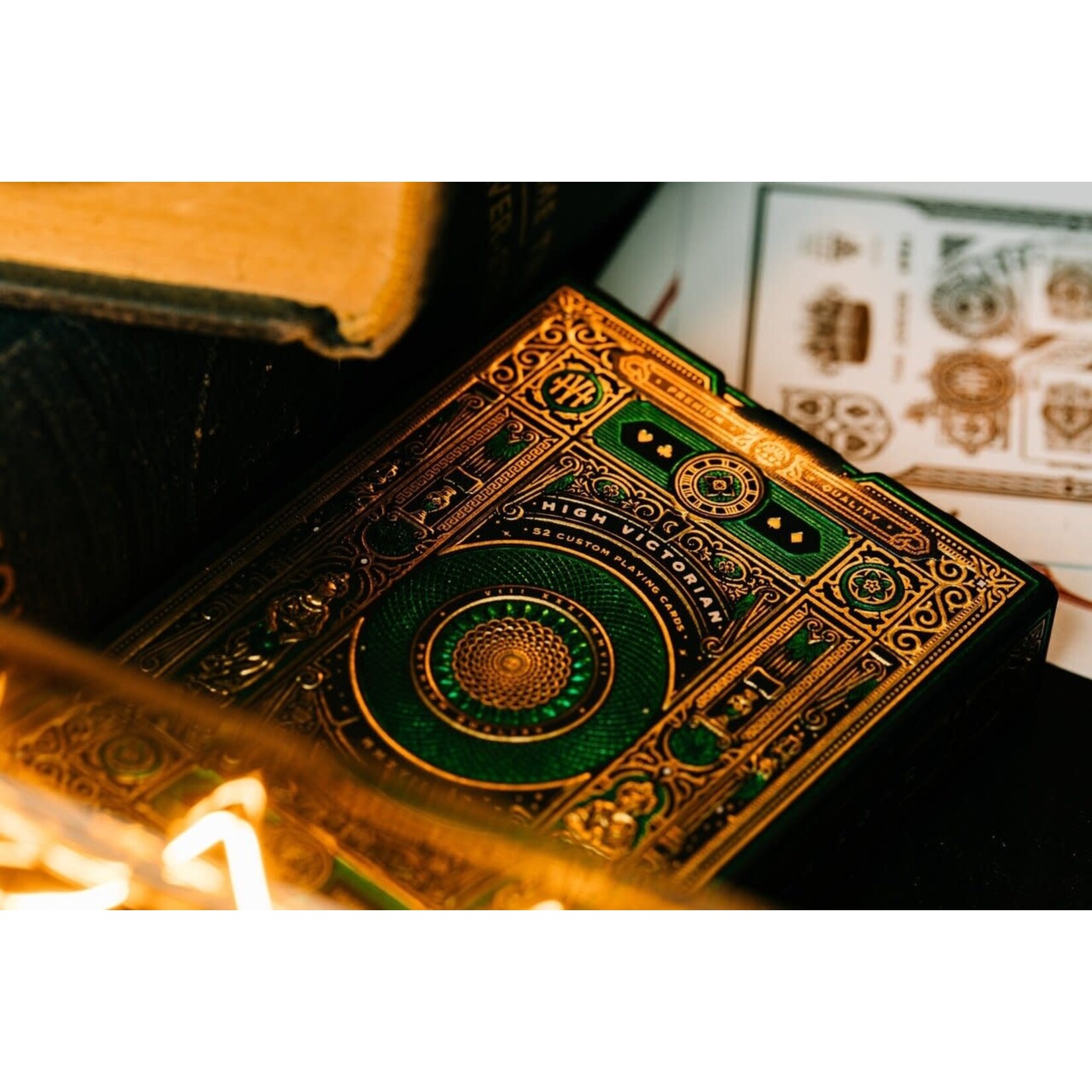 High Victorian Green Playing cards by Theory 11