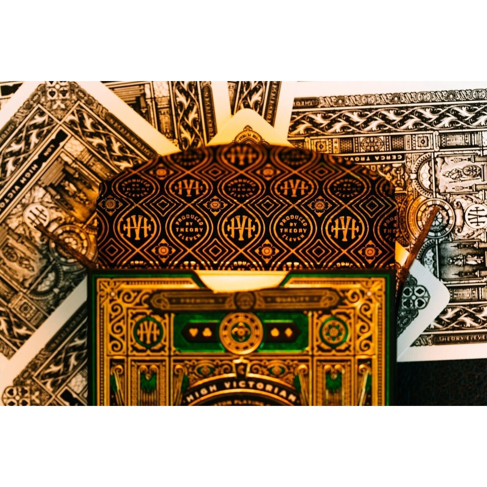 High Victorian Green Playing cards by Theory 11
