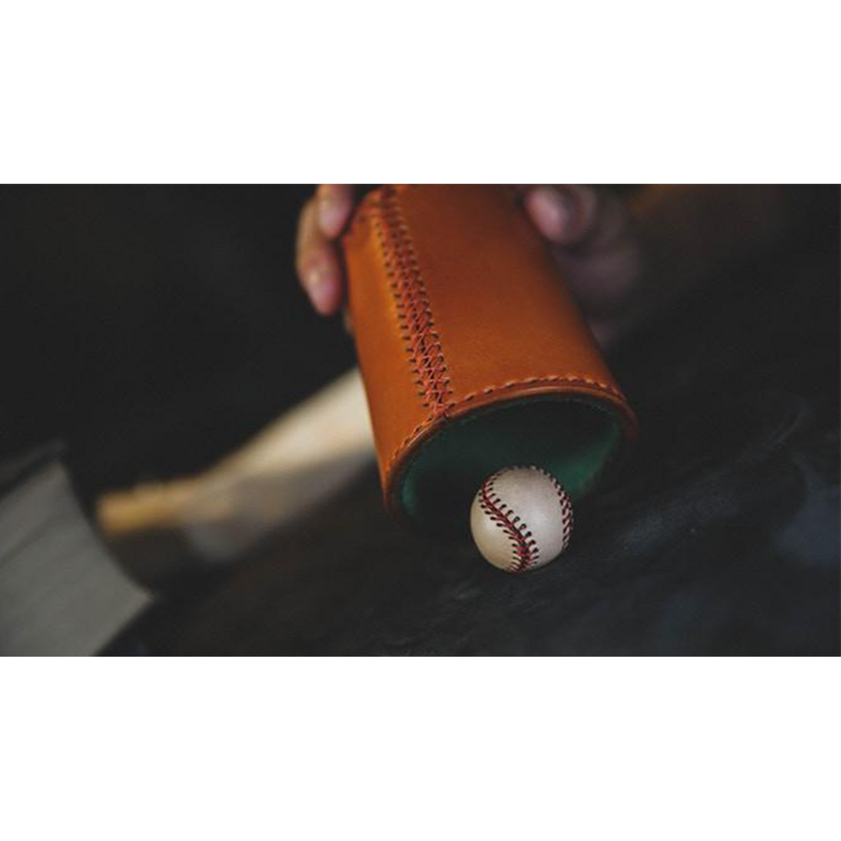 Leather Chop Cup with Balls (Brown) by TCC