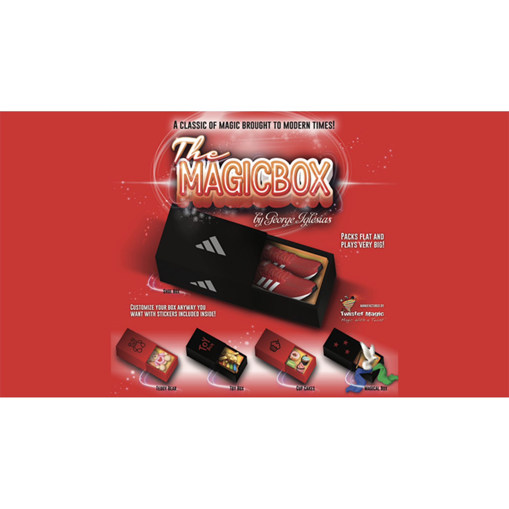 MAGIC BOX RED Large by George Iglesias and Twister Magic