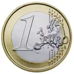 Magnetische munt 1 euro