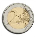 Magnetic coin 2 euro