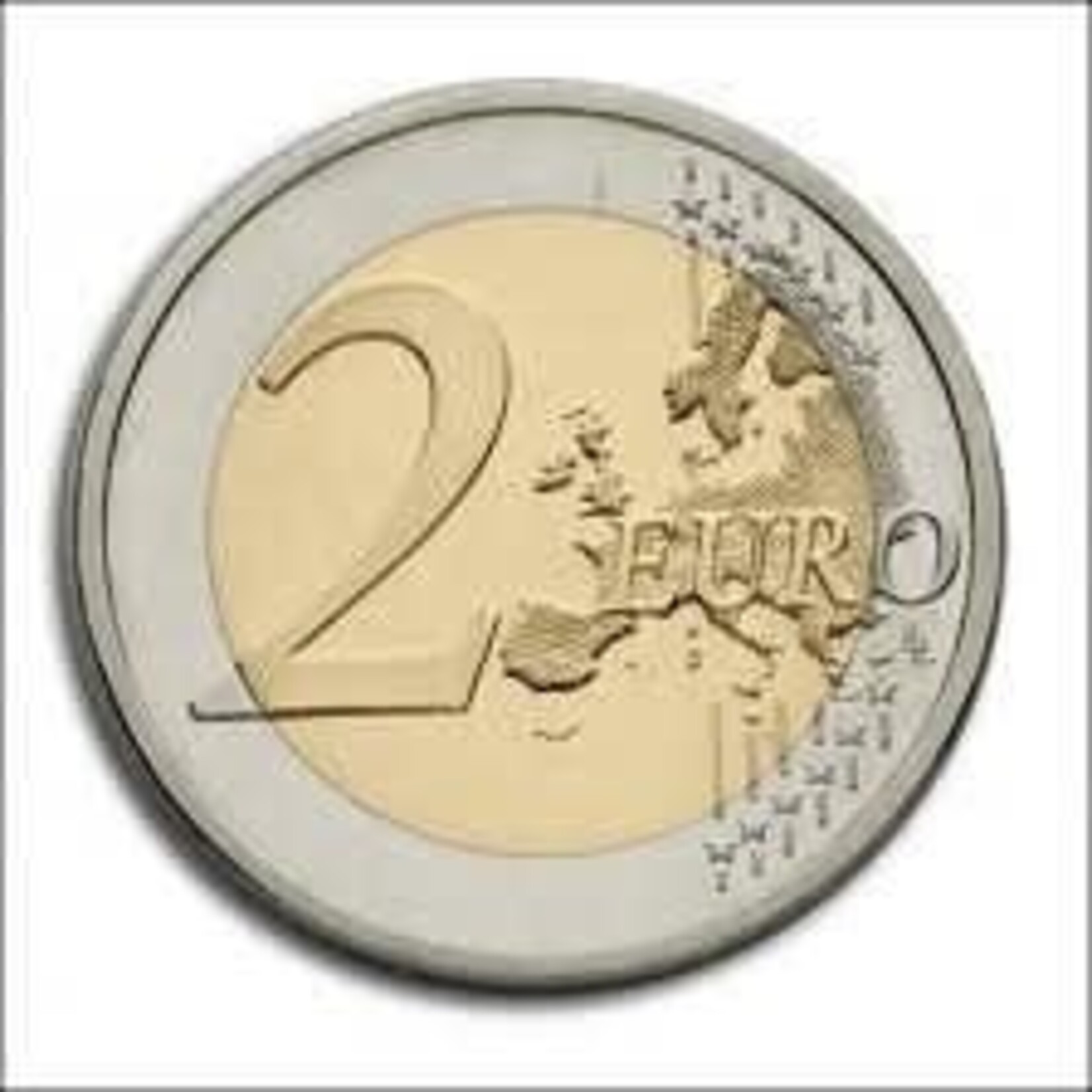 Magnetic coin 2 euro