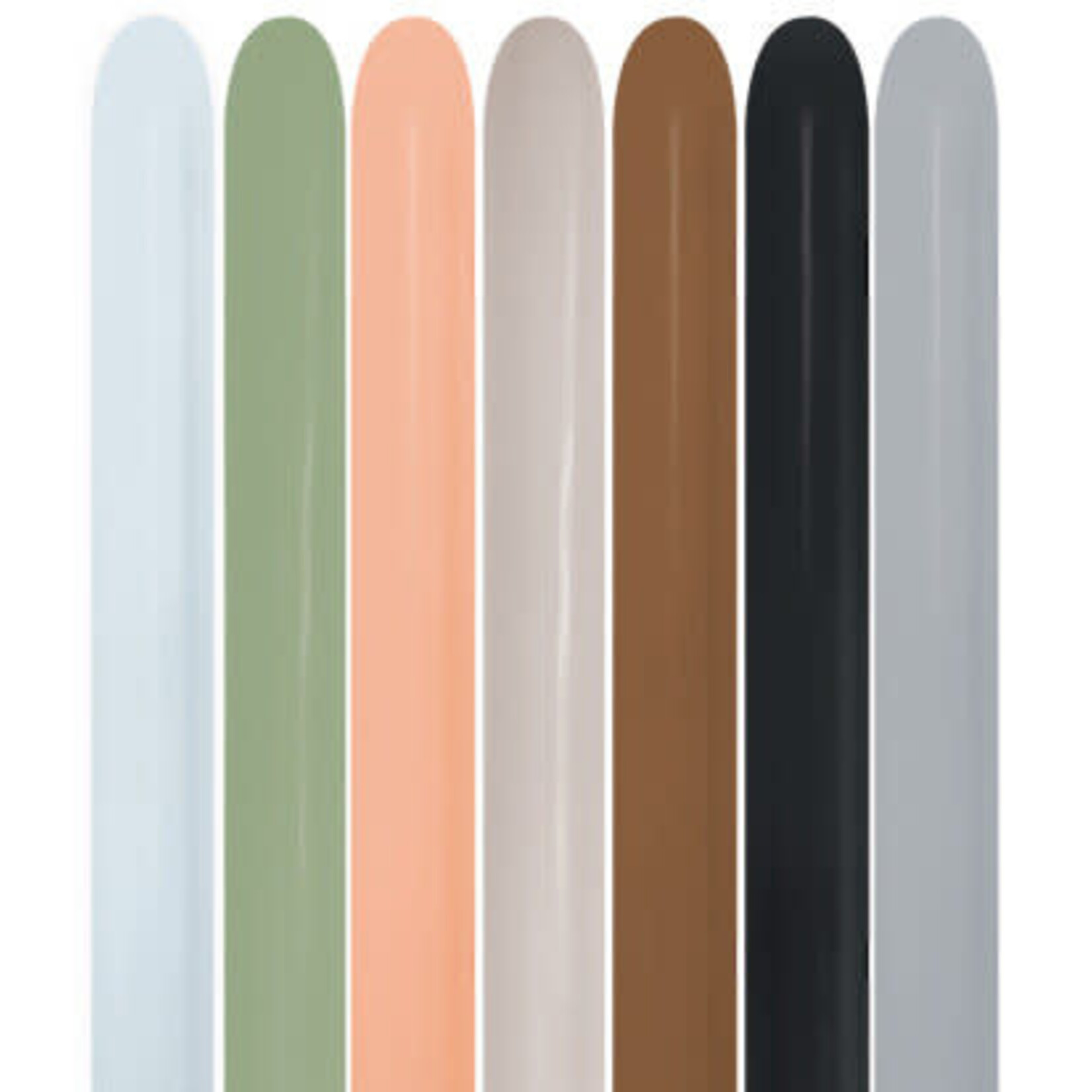 Modelleerballonnen 260 - Earthy Assortiment - 004 - 100 Stuks