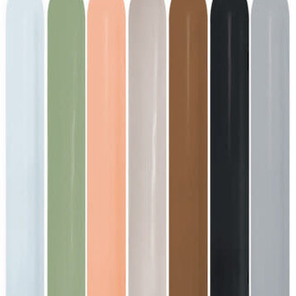Modelleerballonnen 260 - Earthy Assortiment - 004 - 100 Stuks