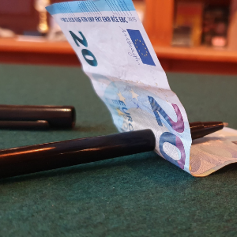 Pen thru bill illusion