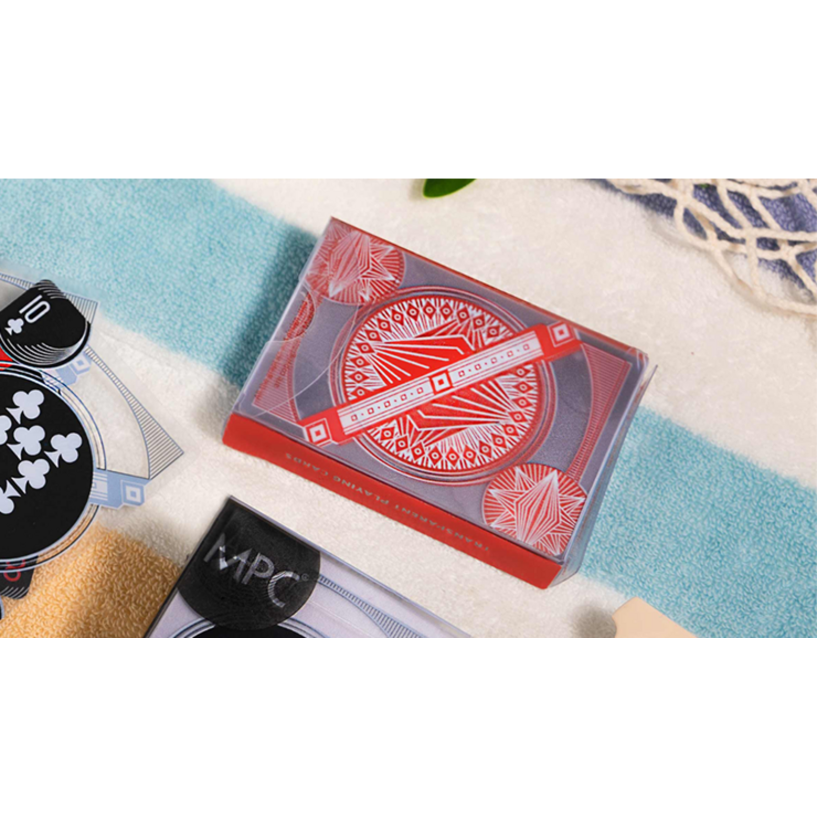 Red Transparent Playing Cards by MPC