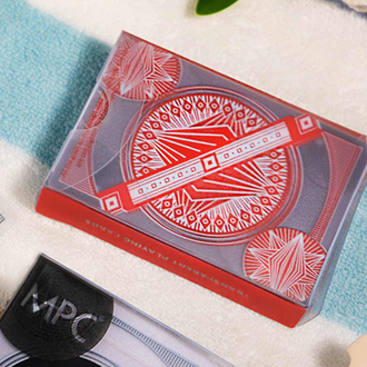 Red Transparent Playing Cards by MPC