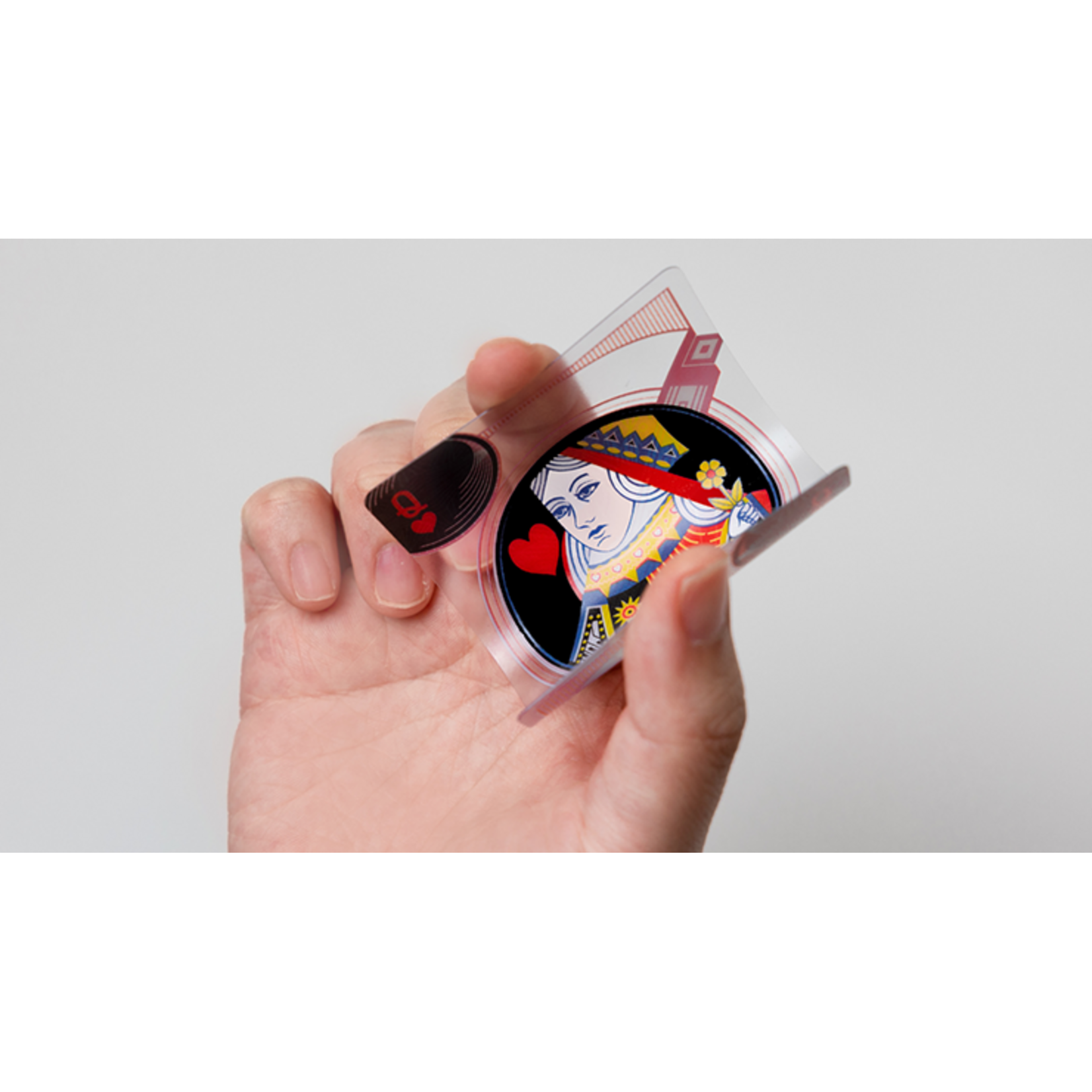 Red Transparent Playing Cards by MPC
