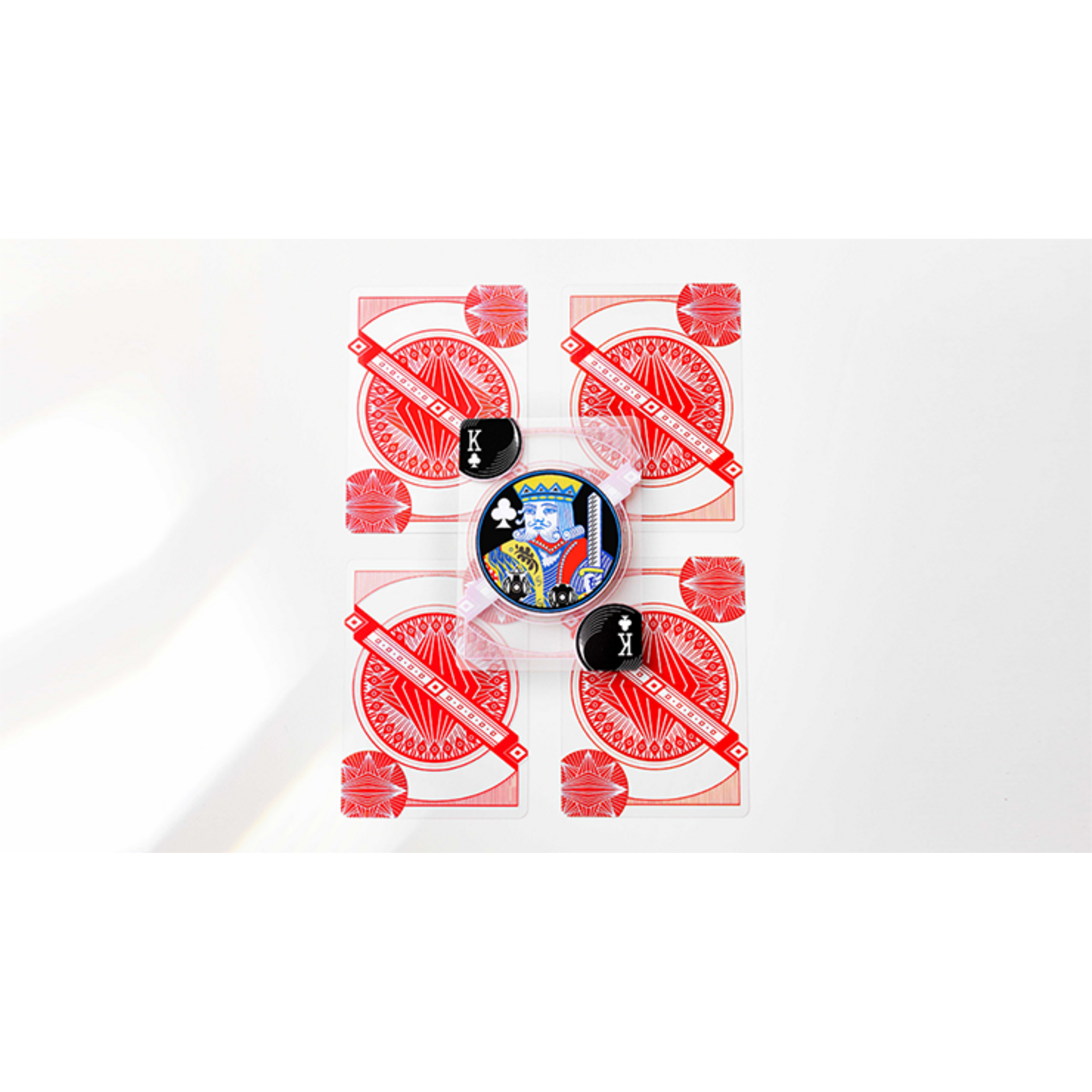 Red Transparent Playing Cards by MPC