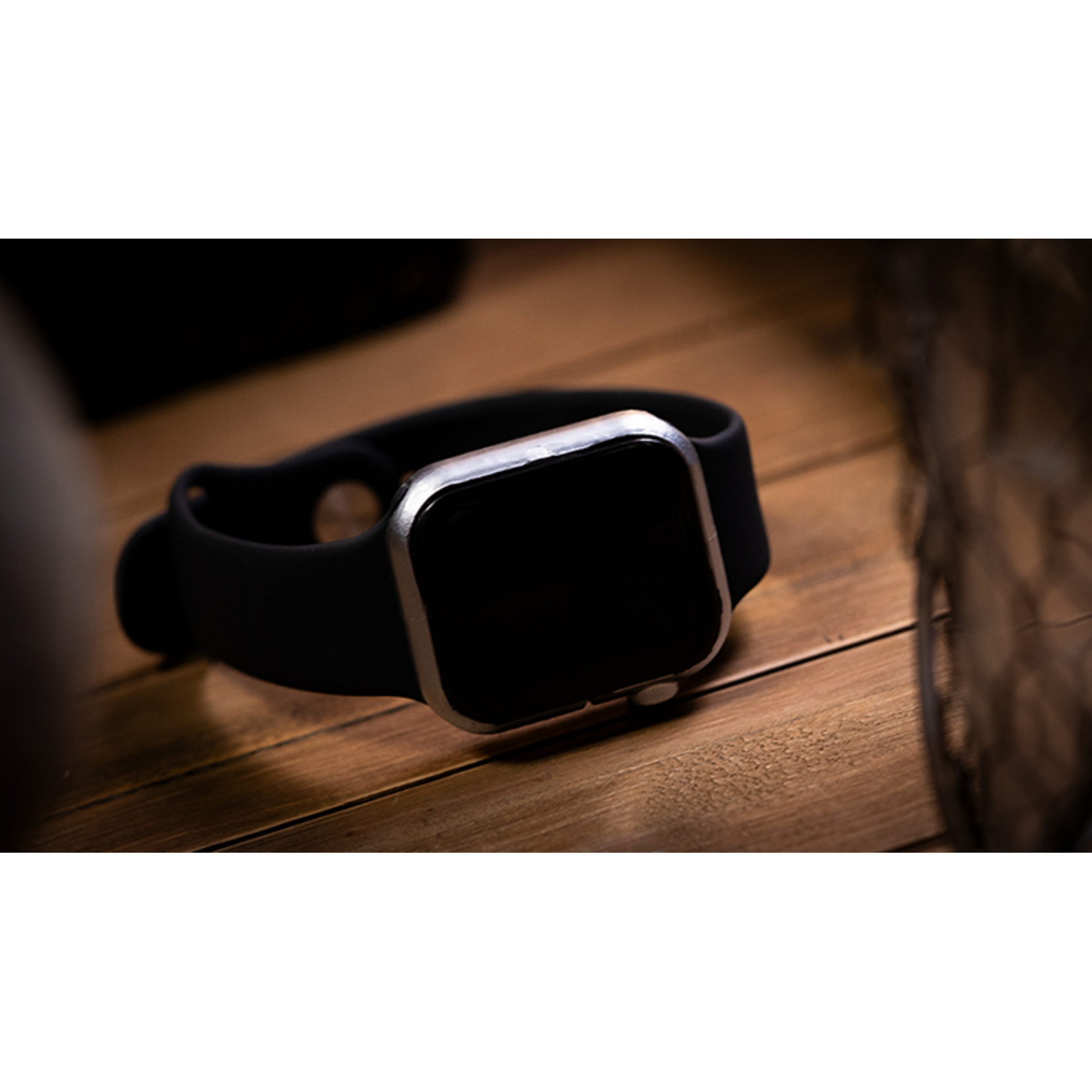 REEL WATCH - Stainless with black band smart watch (KEVLAR) by Uday Jadugar