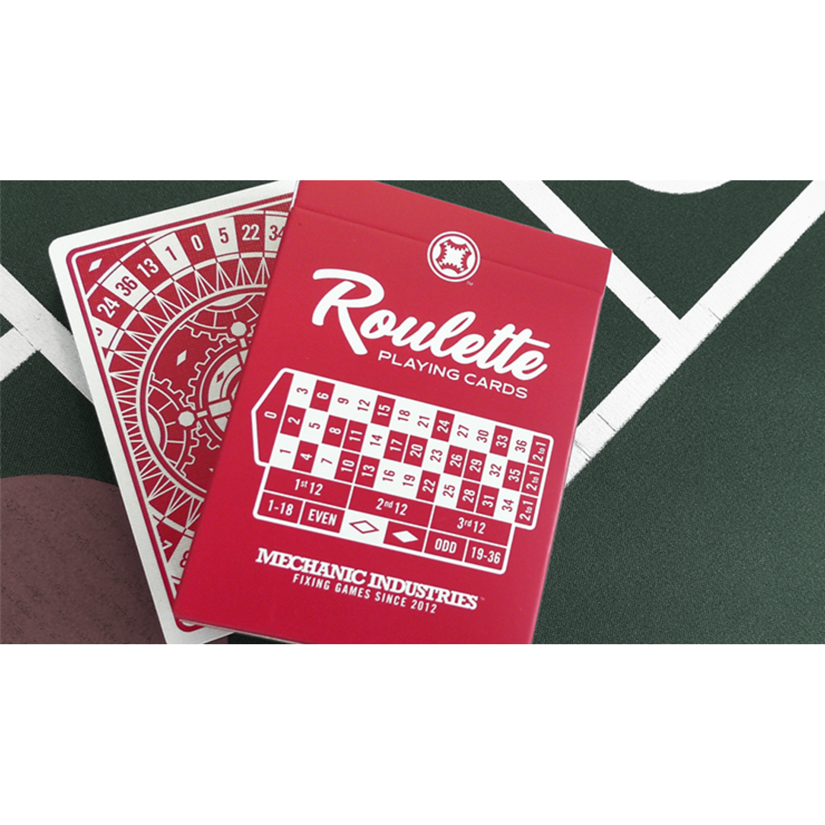 Roulette Playing Cards RED by Mechanic Industries