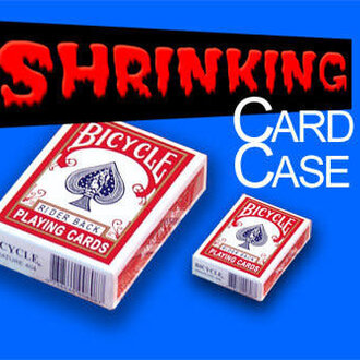 Shrinking card case