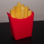 Spons franse frietjes bakje