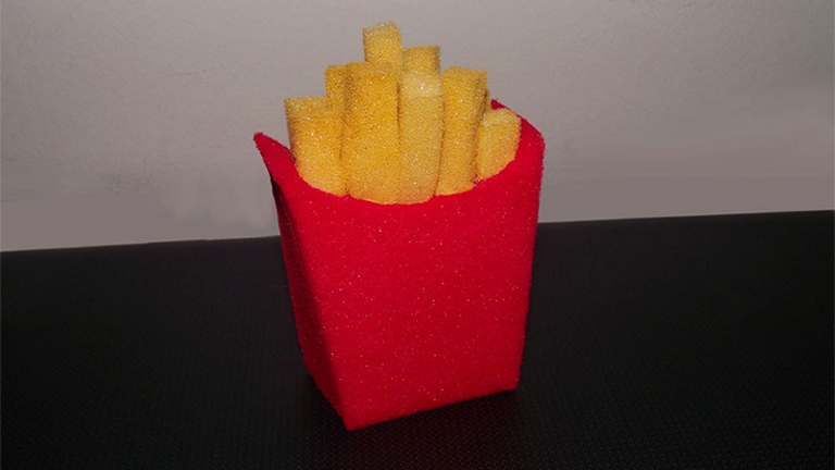 Spons franse frietjes bakje