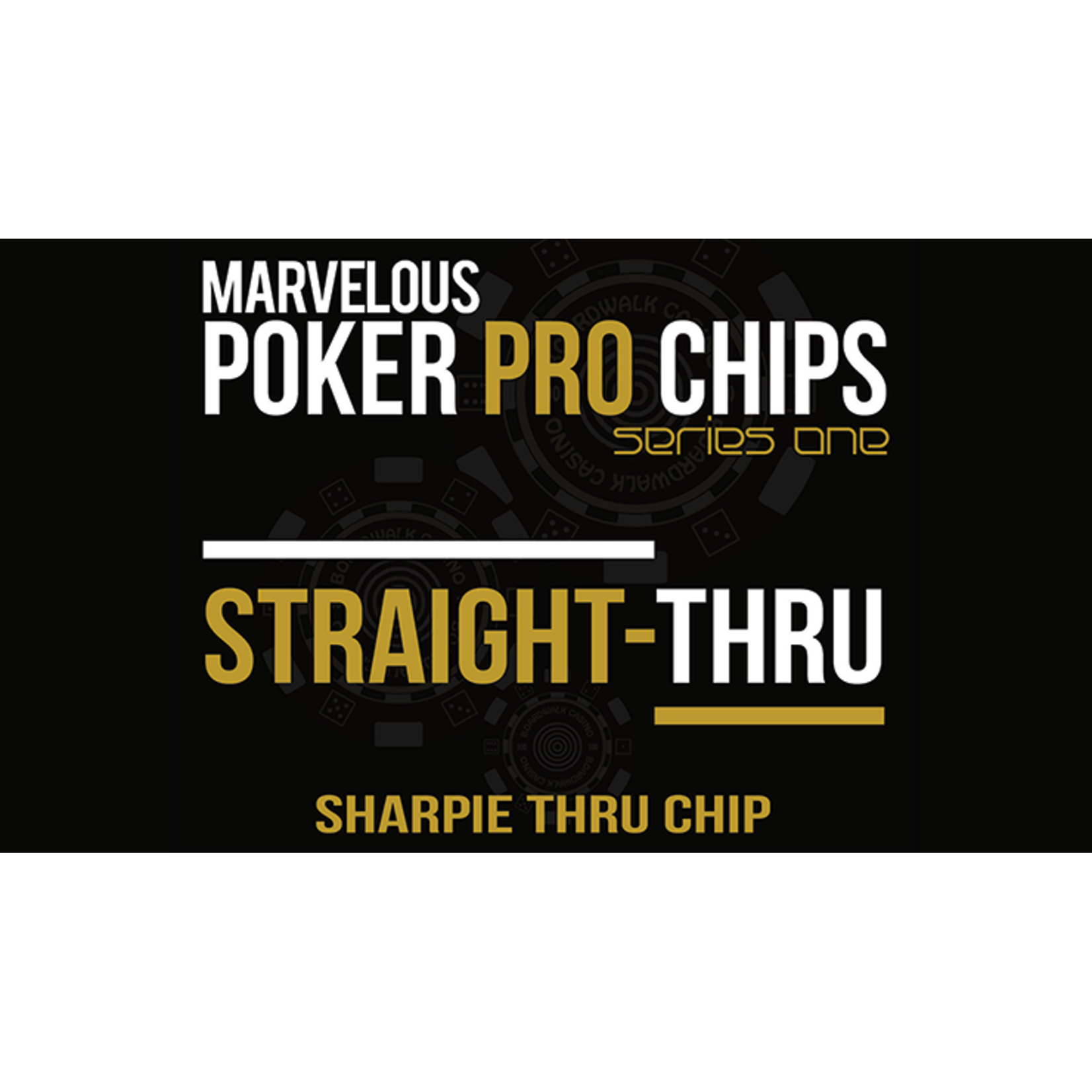 Straight Thru - Sharpie Thru Chip by Matthew Wright