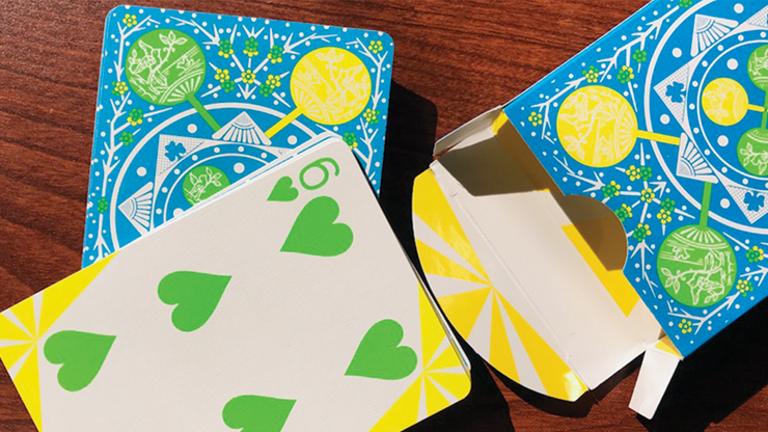 Tally Ho Fan Back Summer Playing Cards