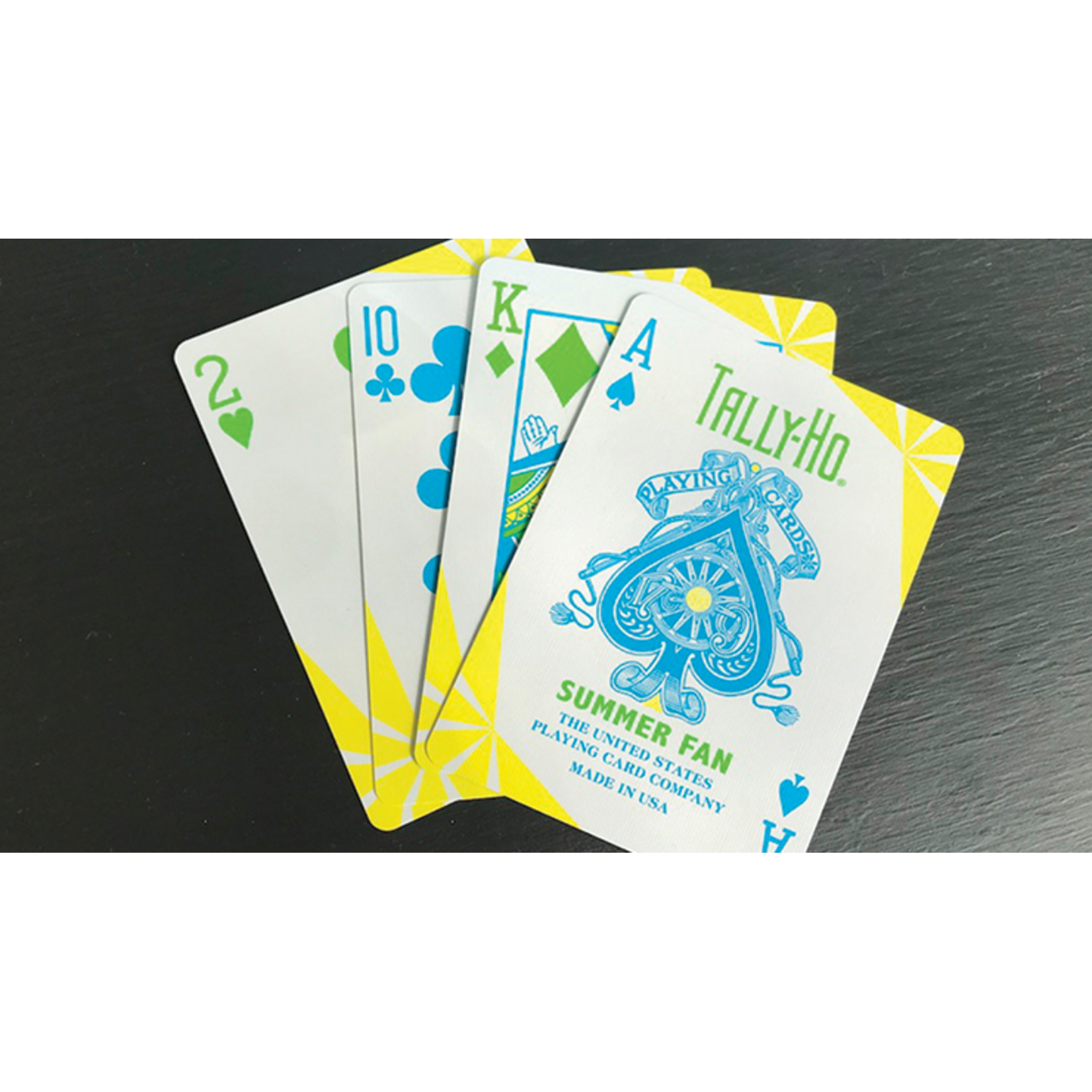 Tally Ho Fan Back Summer Playing Cards