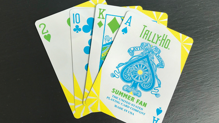 Tally Ho Fan Back Summer Playing Cards