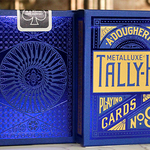 Tally-Ho Blue circle MetalLuxe Playing Cards