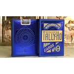 Tally-Ho Blue circle MetalLuxe Playing Cards