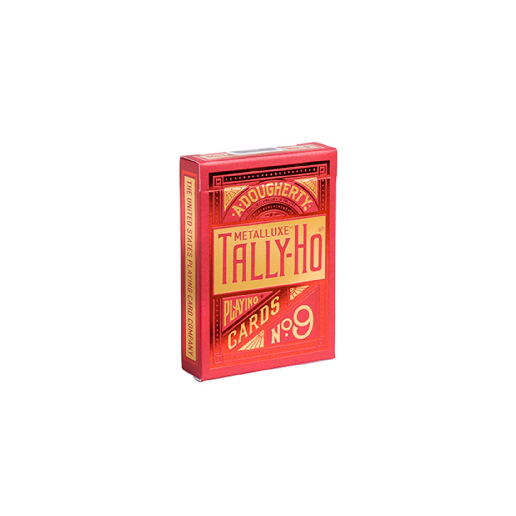Tally-Ho Red circle MetalLuxe Playing Cards