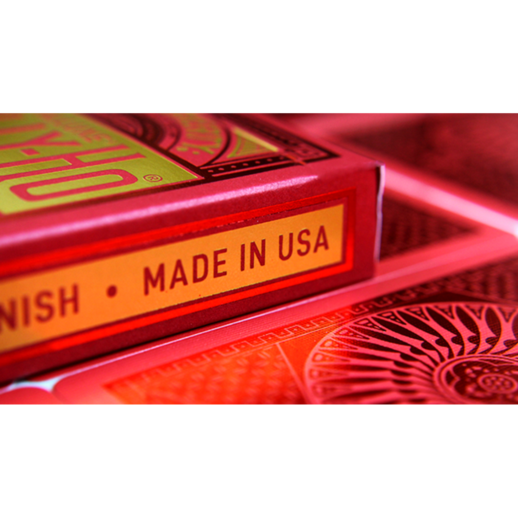 Tally-Ho Red circle MetalLuxe Playing Cards