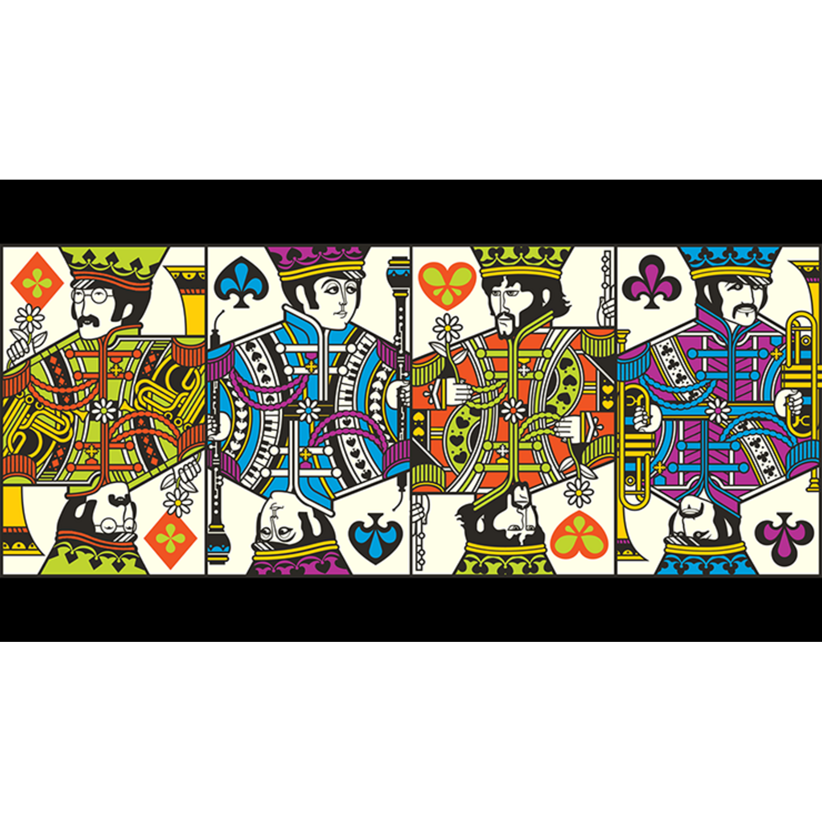 Theory11 The Beatles (Roze)  Speelkaarten by Theory11