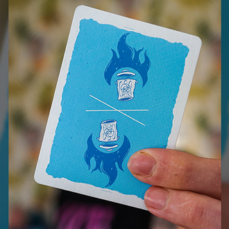 Trash & Burn (Blue) Playing Cards by Howlin Jacks