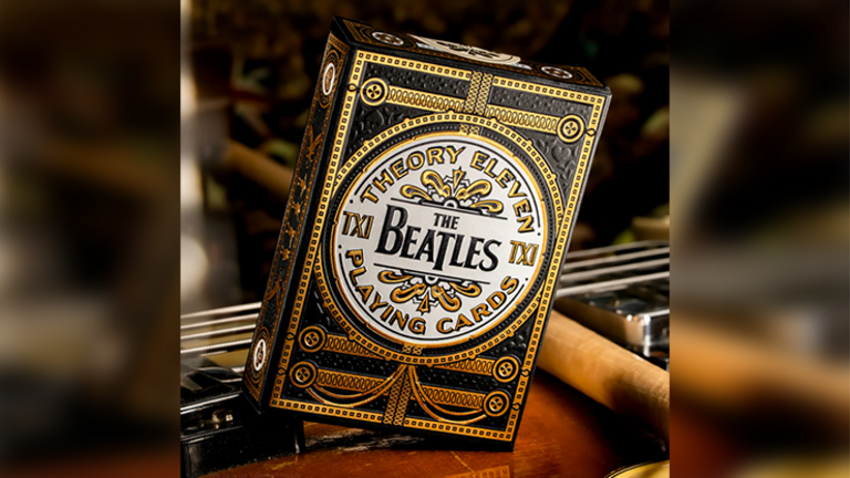 The Beatles Special Edition  Playing Cards by theory11 Black