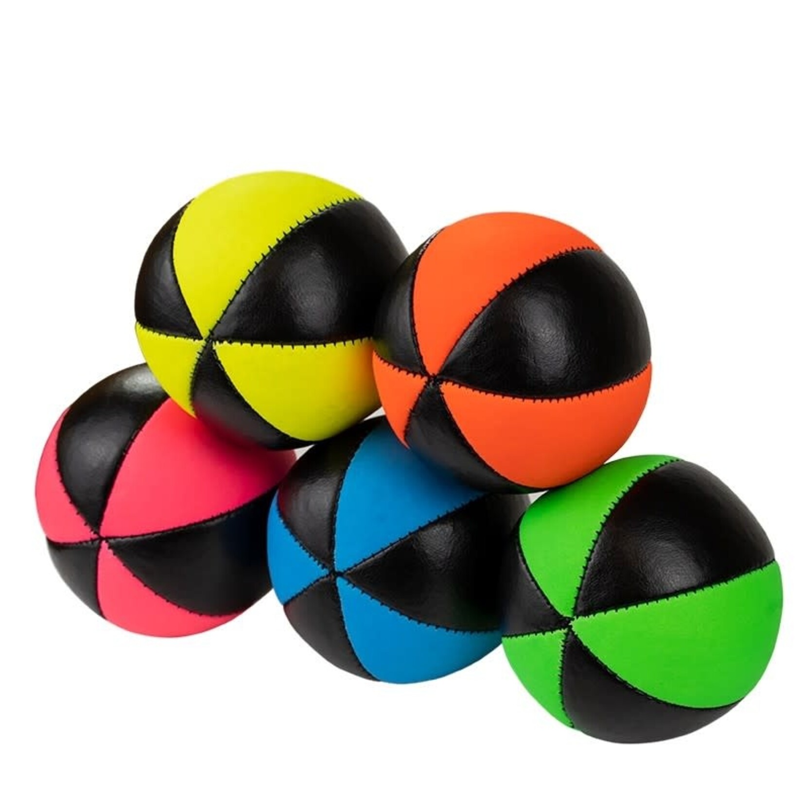 Juggle Dream Jongleerballen UV Pro 6 panel star 130 gr p/st Zwart - Kleur